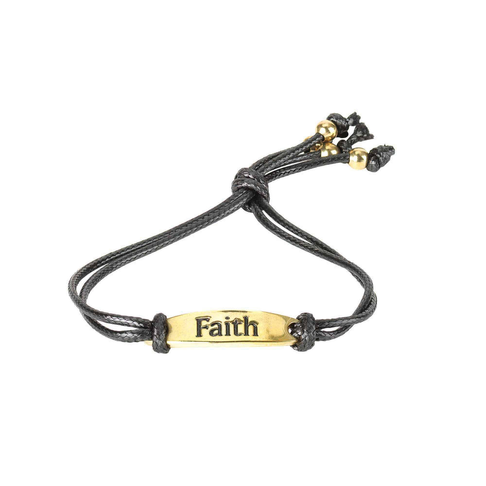 Faith Hope And Love Multi Cord Adjustable Bracelets