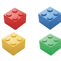 Boîtes de rangement pour blocs de construction