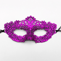 Thick Lace Metallic Mardi Gras Masquerade Masks
