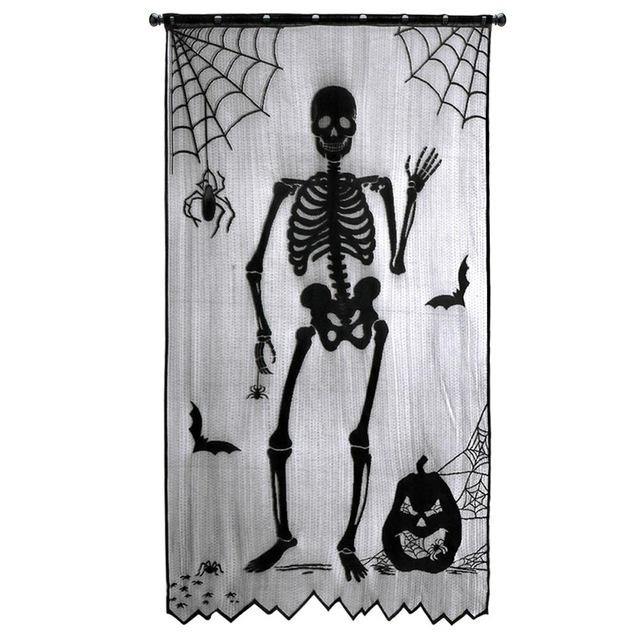Halloween Pattern Sheer Curtain