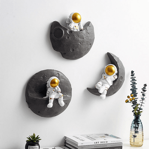 Moon Astronaut Wall Sculptures