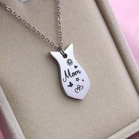 3 PCS Heart-shaped Matching Mom Sisters Necklace Set Stainless Steel Mother Daughter Necklaces
