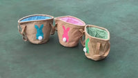 Cotton Tail Bunny Jute Easter Baskets
