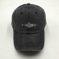 Gorra de béisbol de tiburón bordada