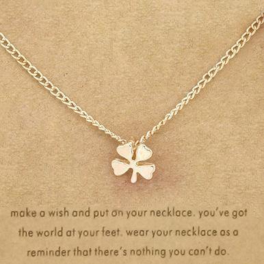 Four-leaf Clover Wish Necklace