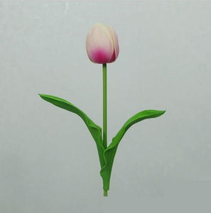 Fleur artificielle de tulipe en PU simple, mini simple