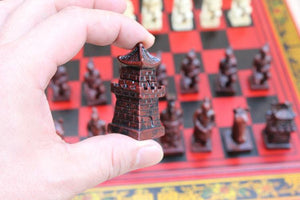 Antique Chinese Warrior Chess Set