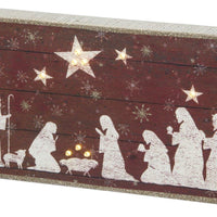 Nativity Scene - LED Box Sign