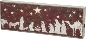 Nativity Scene - LED Box Sign