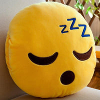 Emoji Round Throw Pillows
