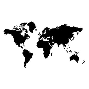 Décalcomanie murale carte du monde
