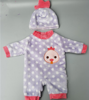 Pyjama de costume d'animal pour poupée de 18 pouces
