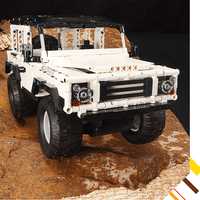 Conjunto de vehículo todoterreno con Control remoto, bloque de construcción de águila doble, Land Rover Guard C51004