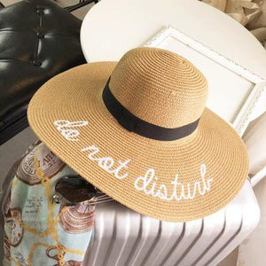 Do Not Disturb Embroidered Sun Hats