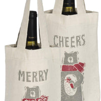 Merry Bear - Wine Tote Bag