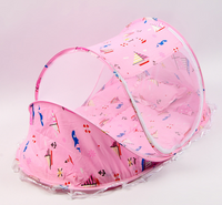 Foldable Baby Bed With Pillow + Net
