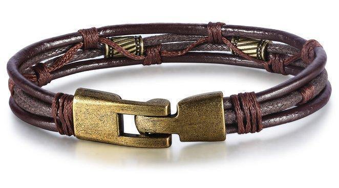Braided Leather Bracelet (Mens)