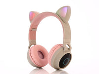 Auriculares Bluetooth con oreja de gato
