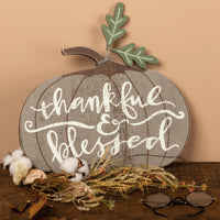Pumpkin - Thankful & Blessed - Chunky Sitter
