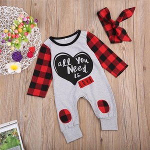 All You Need is Love Romper + Headband (Baby/Toddler)