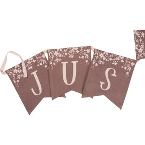 Just Married - Pennant Banner
