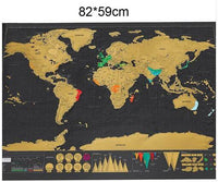 Carte du monde à gratter
