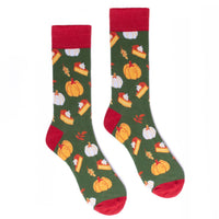 Pumpkin Pie Novelty Socks (Mens)