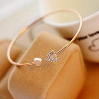 Heart-shaped Open Bracelets
