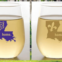 COLECCIÓN LOUISIANA - Home State - Copas de vino irrompibles sin tallo (paquete de 2)