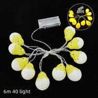 Chaîne de lampe colorée LED décorative, œufs creux
