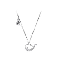 Little Whale S925 Sterling Silver Necklace Female Niche Design