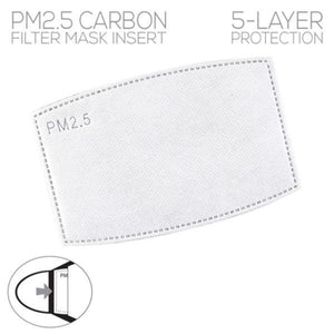 PM2.5 5-Layer Activated Carbon Face Mask Filters