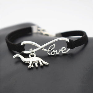 Bracelets d'amour infini dinosaure