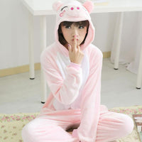 Pyjama une pièce à capuche Petit Cochon
