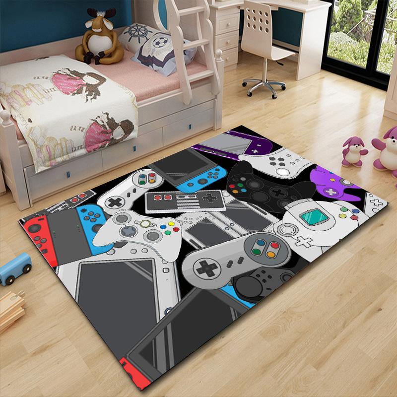 Game Controller Printed Design Floor Rugs