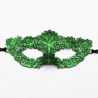 Máscaras de disfraces de Mardi Gras metálicas de encaje grueso