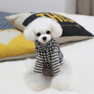 Checkered Plaid Winter Dog Vest