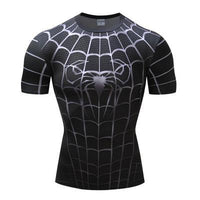 T-shirt athlétique Spiderman noir (hommes)
