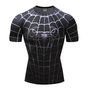 Camiseta deportiva negra de Spiderman (hombres)