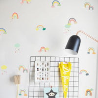 Rain Clouds and Rainbows Wall Decals