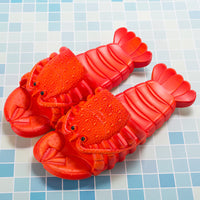 Lindas zapatillas de langosta para niños, mujeres, hombres, zapatos de playa de verano