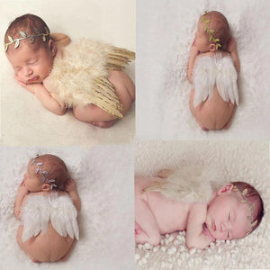 Disfraz de alas de ángel para fotografía de recién nacido