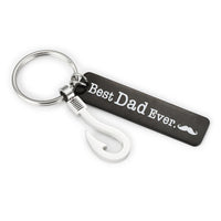 Best Dad Ever Fish Hook Keychain
