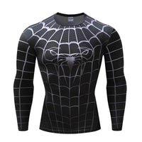 Camiseta deportiva negra de Spiderman (hombres)
