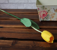 Flor de tulipán artificial única
