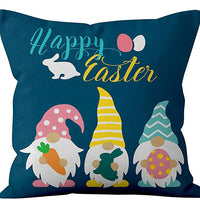 Easter Linen Throw Pillowcases