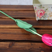 Flor de tulipán artificial única