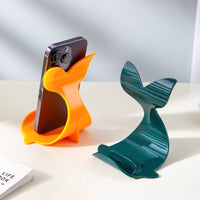 Creatividad del soporte del teléfono móvil de escritorio de la ballena
