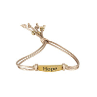 Bracelets réglables multi-cordons Faith Hope And Love
