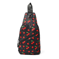 Novelty Black Cherry Sports Sling Bag
